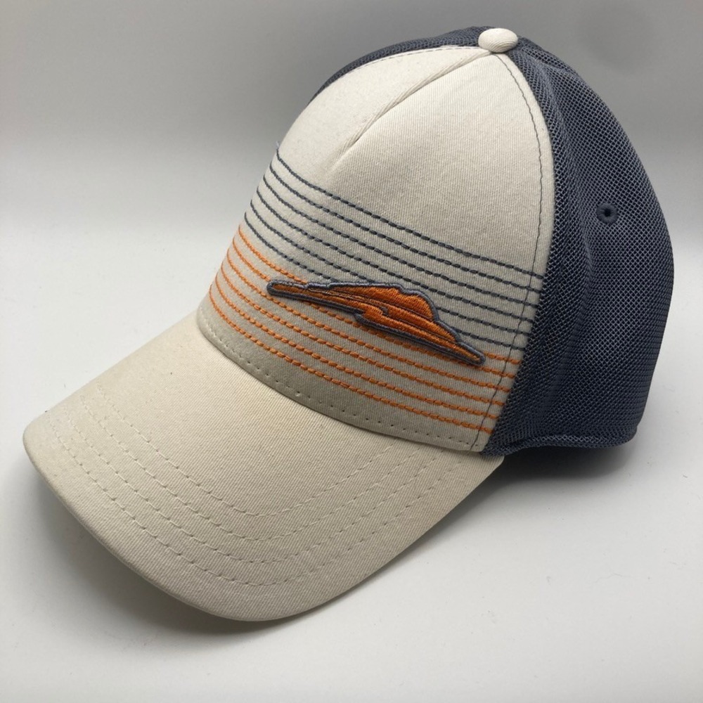 South Shore Lake Las Vegas Golf‎ Hat S/M Grey White Orange Embroidered Classic